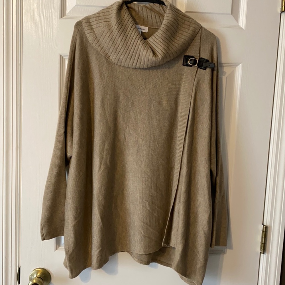 Calvin Klein poncho sweater